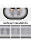 Gray Oval Magic Water Absorbent Bath Mat Non-Slip Base Ablution Mat 3.5 Mm 40x60 - 7