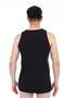 Men's Single Jersey Black Undershirt 0770 - 4
