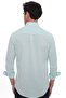 Slim Fit Long Sleeve Lapel Collar Buttoned Breathable Linen Gift Boxed Men's Shirt Fs-004548 - Mint - 4