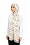 Logo Shawl - Cream - 3