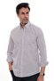 Slim Fit Long Sleeve Lapel Buttoned Breathable Linen Gift Boxed Men's Shirt Fs-004548 - Gray - 3