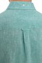 Slim Fit Long Sleeve Lapel Buttoned Breathable Linen Gift Boxed Men's Shirt Fs-004548 - Light Green - 6