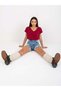 Tricou Basic Bordo - 5