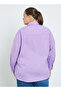 Plus Size Solid Oversized Shirt - 4