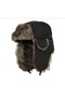 Kostan Aksesuar Pilot Hat with Fur Detail - 2