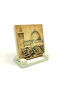 Al-Aqsa Mosque and Word of Tawhid Printed Stone Tabletop 10X10 Kh-53