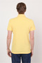 Yellow Polo Collar Short Sleeve Pocketless Slim Fit Cotton T-Shirt 1011260154 - 3