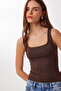 2-Pack Strappy Sandy Knitted Blouse Lcr0122 Black Brown - 3