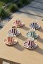 Anita 6-Person Porcelain Coffee Cup Set - 90 ml