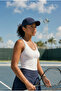 Unisex Sports Mesh Mercerized Tennis Cap Summer Navy Blue - 2