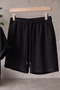 Men's Crinkle Fabric Summer Lycra Shirt Shorts Set - Comfortable Cut Summer Set - 7