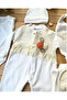 Eid 7-Piece Hospital Release Set for 0-3 Months, 100% Cotton, Laced Baby Girl Set - 3