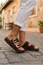 1007 Polen Soft Anatomical Flexible Soft Sole Two-Strap Women's Slippers - 6