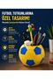 Soccer Ball Pen Holder Desktop Organizer Pencil Case Office Desk Organizer - 2