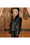Keinxdesa Black Unisex Oversize Leather Jacket