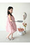 Girls Solid Sleeveless Floral 3D Detail Dress - 2
