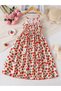 Girls Strawberry Print Strappy Dress - 2