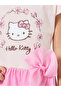 Girls Pink Hello Kitty Dress with Bow Detail - 3