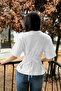 Women's Lace-Up Basic T-Shirt – Stylish and Modern Design with a Fitted Waist