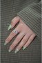 Pink Heart Stone Silver Color Steel Ring - 2