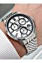 Functional Silver Color Steel Band Steel Case Sapphire Glass Men's Wristwatch 1214Mr