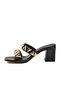 Black Light Heeled Women's Slippers 547855 Z - 4