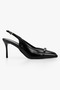 Women's Alea Black Leather Heeled Shoes - 2