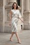 My Fashion Asymmetrical Striped Maxi Dress