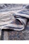 Gray Blue Shark Patterned Knitted Fabric Thick Winter Soft Cardigan-Like 150X230Cm - 2