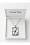 Red Heart Detailed Women's Necklace Stainless Steel Gift Design - 3