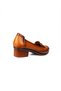 70 - 1 Tan Leather Low Heeled Casual Women's Shoes - 4