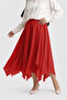 6444 - Comfortable and Stylish Viscose Elastic Waist Cobe Ruffle Skirt with Handkerchief - 4