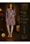 Moda Başak 100% Cotton Woven Patterned Tunic Comfortable Cut Plus Size
