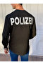 Half Oversize Sweatshirt with Text Detail - 2