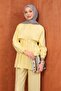 Yellow Waist-Tied Tunic and Trousers Set - 2