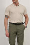 Men's Striped Cut-Off Collar T-Shirt - 2