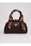 Women's Bitter Brown Scarf Mini Bag – Stylish Faux Leather Crossbody Hand & Shoulder Daily Trend Bag - 2