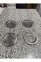Stainless Steel 4-Piece Dessert Plate Set - 3