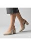 (Pine Cone) Closed Toe Thick Heeled Women's Shoes Ten - 2