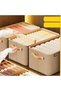 Storage Box, Metal Frame, Rectangular, 19L, Khaki - 2