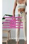 Women's Raw Linen High Waist Elastic Waistband Ring Belt Fabric Trousers - 2