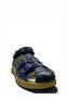 1413 Orthopedic 100% Genuine Leather Boys' Navy Blue Corset Sandals - 3