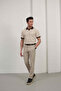 Men's Braided Cut-Off Collar T-Shirt - 3
