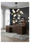 Modern Lighting, Chandelier, Light, Modern chandelier, D:80,H:80 cm, Suitable for Living room, bed room, kitchen, Fixed height, Black + Gold Color - 7
