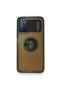 Xiaomi Redmi 9t Case with Camera Protection, Ring Holder, Magnetic Stand, Frosted Back Cover