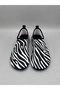 Zebra Pattern Women's Sea Shoes – Lightweight, Non-Slip, Quick-Drying Aqua Shoes