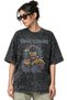 Iron Maiden Rock Metal Music Band Pre-Printed Unisex Oversize Vintage Washed T-Shirt - 2