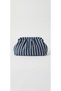 The Moiss Striped Scholarship Women's Hand and Shoulder Bag with Chain Strap