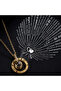 Kly-1019 Gold Ring 100 Languages I Love You Projection Necklace - 2