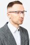Men L2279 Rectangular Eyeglasses, Blue - 2
